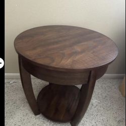 Wooden Circular Side Table