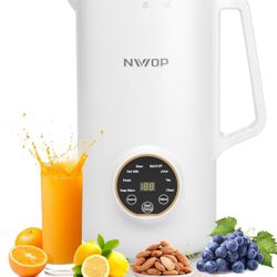 NIVIOP Automatic Nut Milk Maker Machine with 10 Blades Self-Cleaning for DIY Homemade Juice Vegan Plant-Based Oat Cashew Soy Milk, 28 oz Almond Milk M