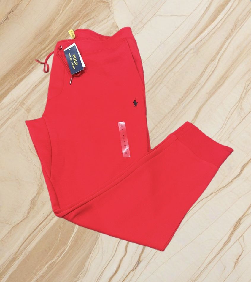 POLO RALPH LAUREN RED DOUBLE KNIT MENS SWEATPANTS NWT XL