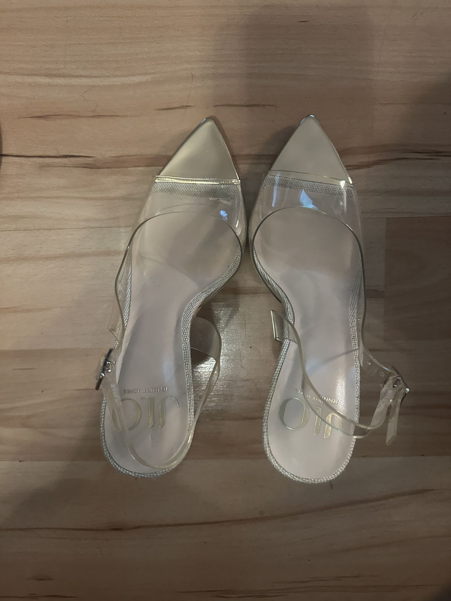 Clear & Gold JLo Heels