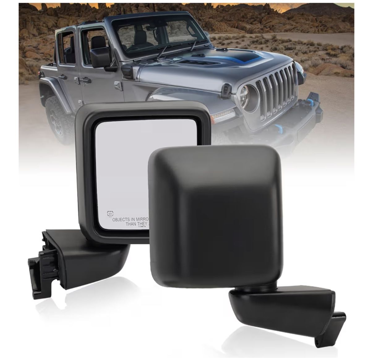 Passenger Side Mirror for 2018-2023 Jeep Wrangler JL/2020 2021 2022 2023 Gladiator JT