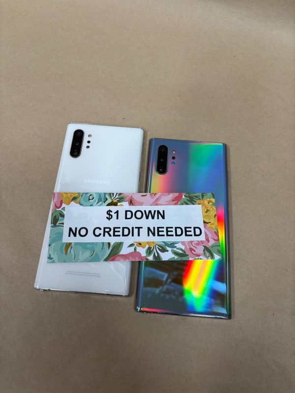 Samsung Galaxy Note 10 Plus - Only $1 Today Pay The Rest Later!