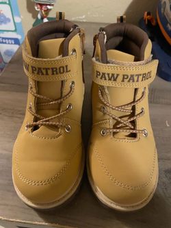 paw patrol boots size 11 little kid