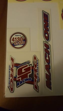 Gt mach one bmx decals originals