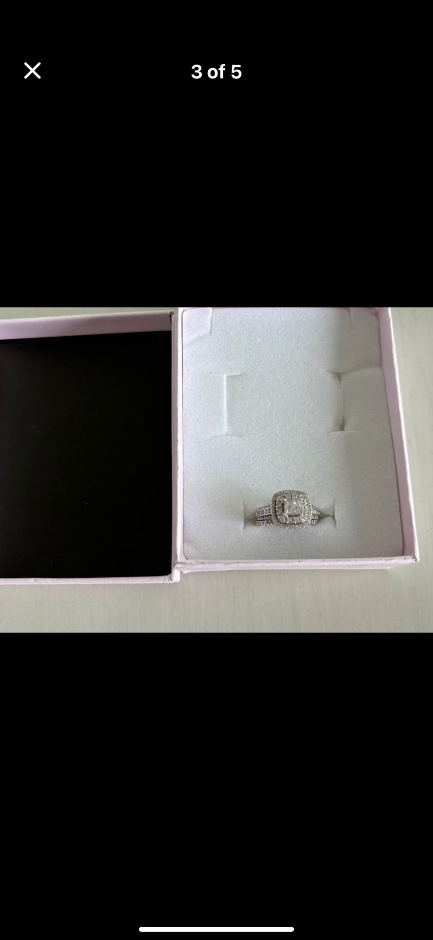 Princess Shaped Bridal Ring