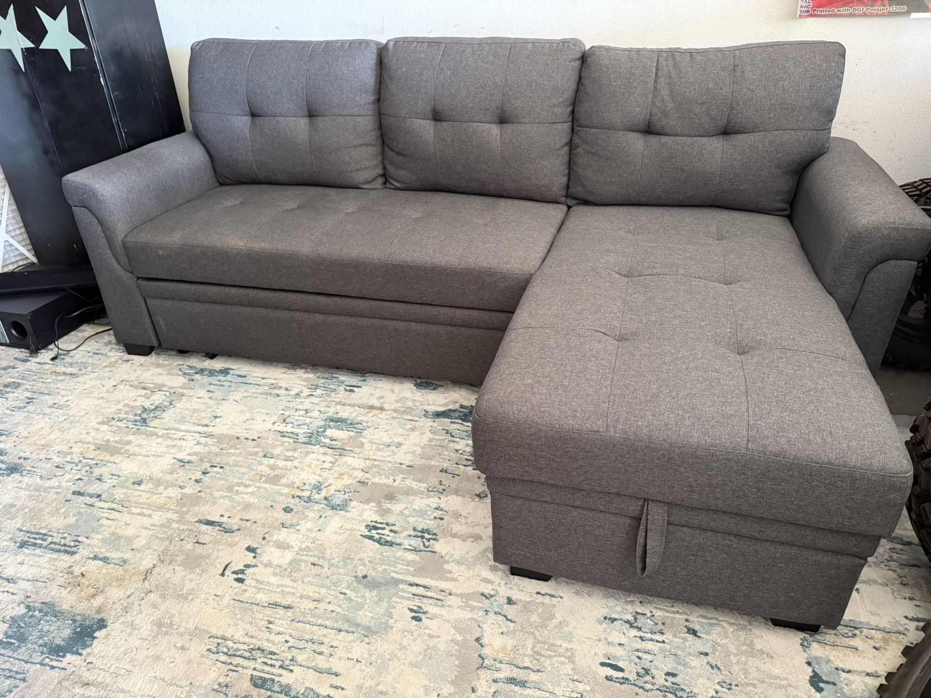 Grey Pull Out Couch