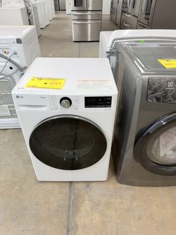 LG ThinQ Front Load Dryer White