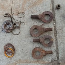 4 Shop Made Eye Bolts For Moving Crossing Plates Over Construction Trenches And Hole