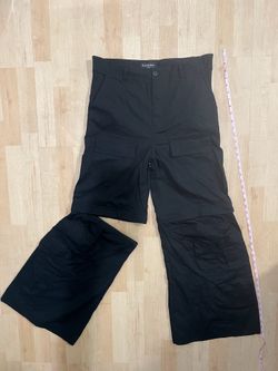 Balenciaga cargo pants turn into shorts