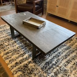 Dark Wood Coffee Table 