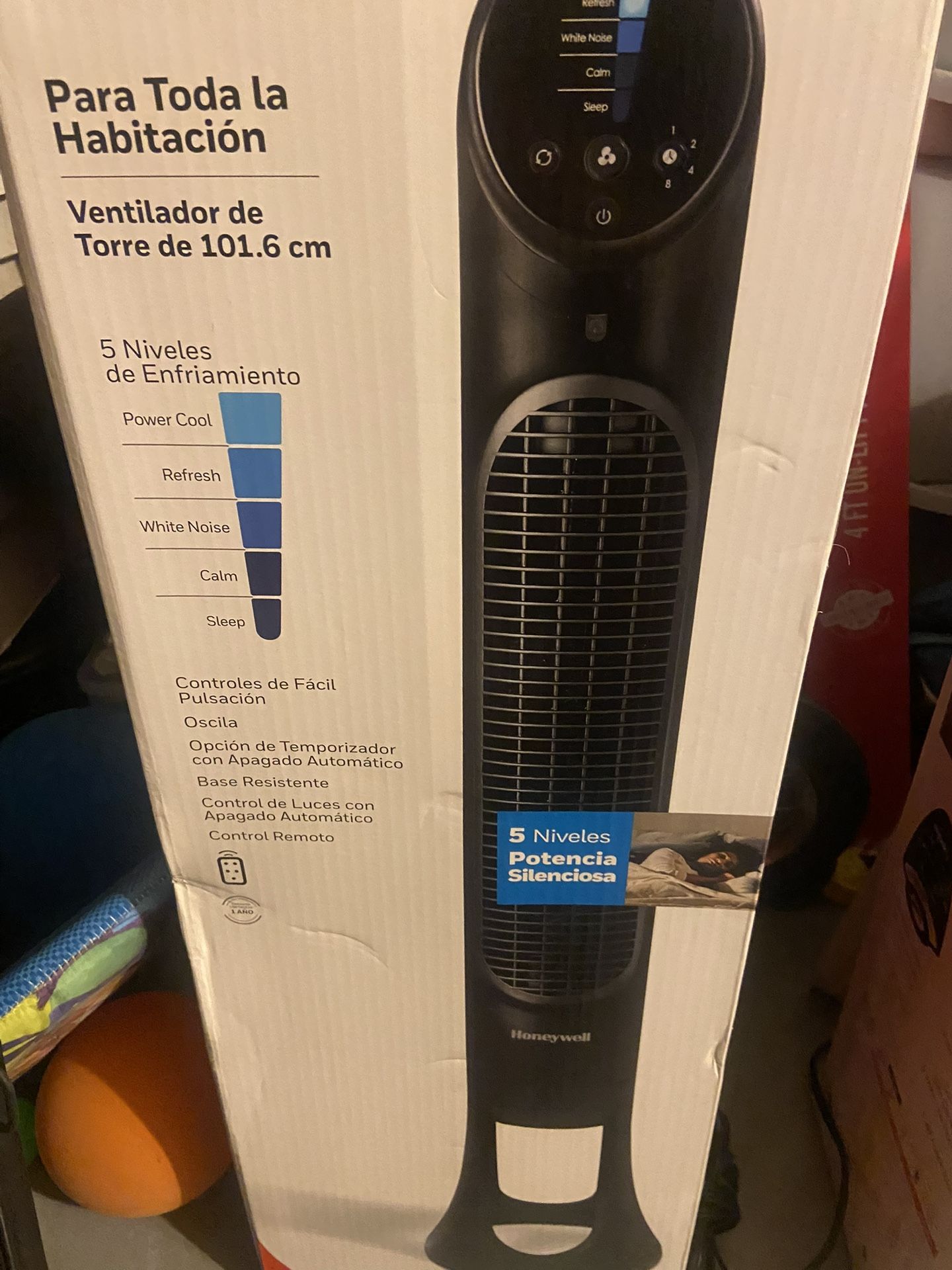 New Honeywell quiet set oscillating tower Fan 40”