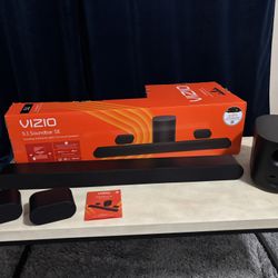 Soundbar with Surround Speakers and Subwoofer