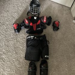 CCM hockey Gear Red And Black Jr Small
