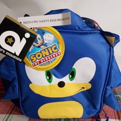 New With Tags Sonic the Hedgehog 3D Face Insulated Lunch Box