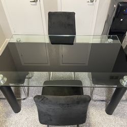 Glass Table And Chairs
