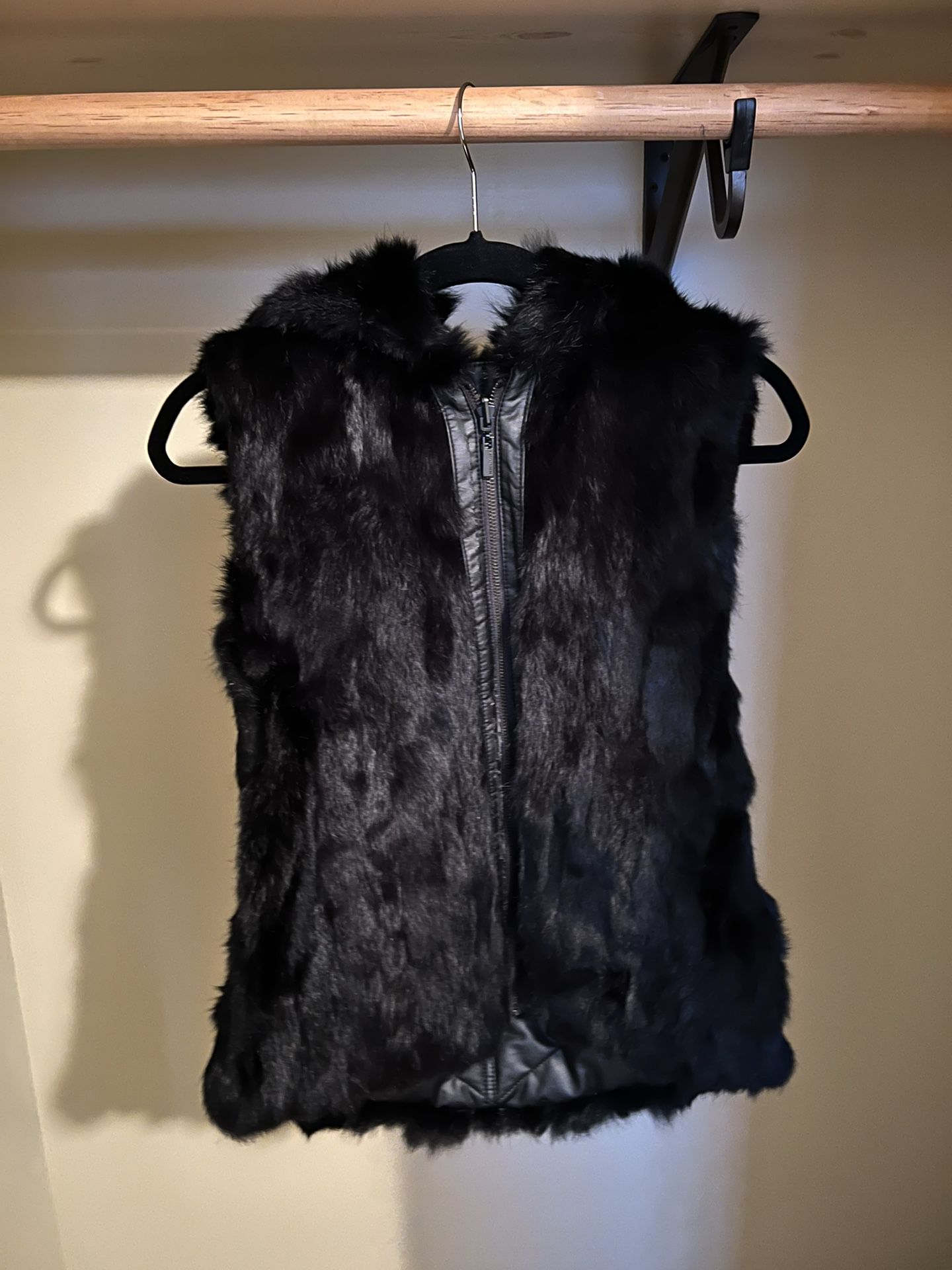 Real Rabbit Fur Reversible Vest 