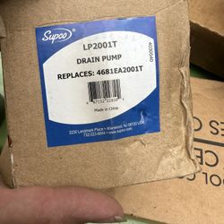 LP2001T DRAIN PUMP REPLACES: 4681EA2001T