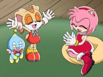 Sonic the Hedgehog  Amy & Cheese HOLO Foil Cards RARE