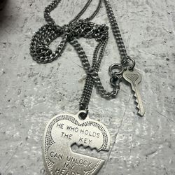 Sterling Silver Necklace Heart 