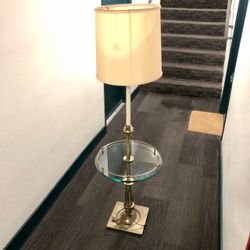 Stiffel Floor Lamp Side Table
