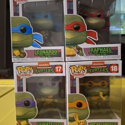 Ninja turtles Original TMNT Funko Pop set 16–19