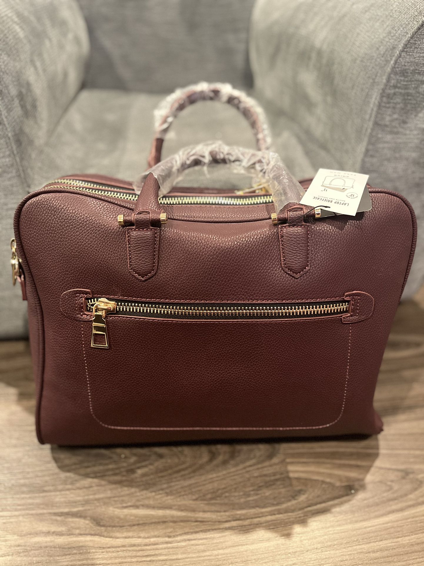 NWT Zara Men’s Burgundy Laptop Bag  