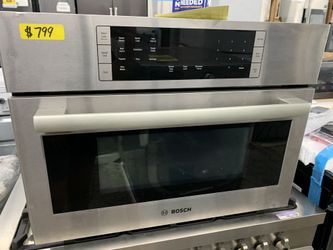 Bosch built in microwave in stainless steel new open box