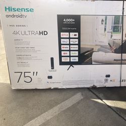75@ inch Hisense Smart 4K