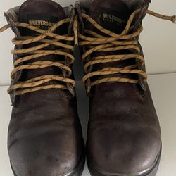 wolverine oil resisting men work boots $17 size 8 1/2