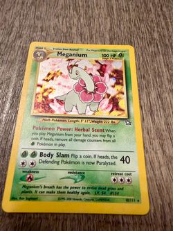 Pokémon TCG WOTC Meganium, Bayleef, Chikorita Neo Genesis Set