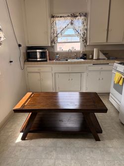 Dark Wood Coffee Table