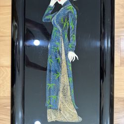 Lacquer  on Wooden Frame Artwork 