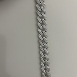 15mm Cuban Link Moissanite Bracelet 
