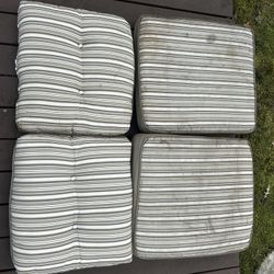 Reversible Chair Cushions - Washable