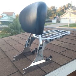 Harley Davidson Heritage/Deluxe Softail Backrest With Rack 