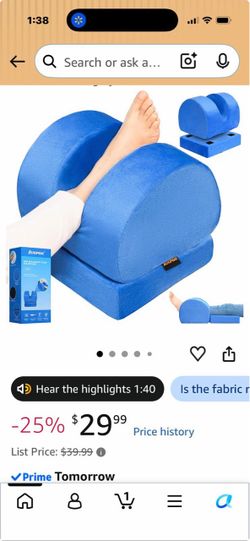 Auropeak Foot Elevation Pillow for Recovery