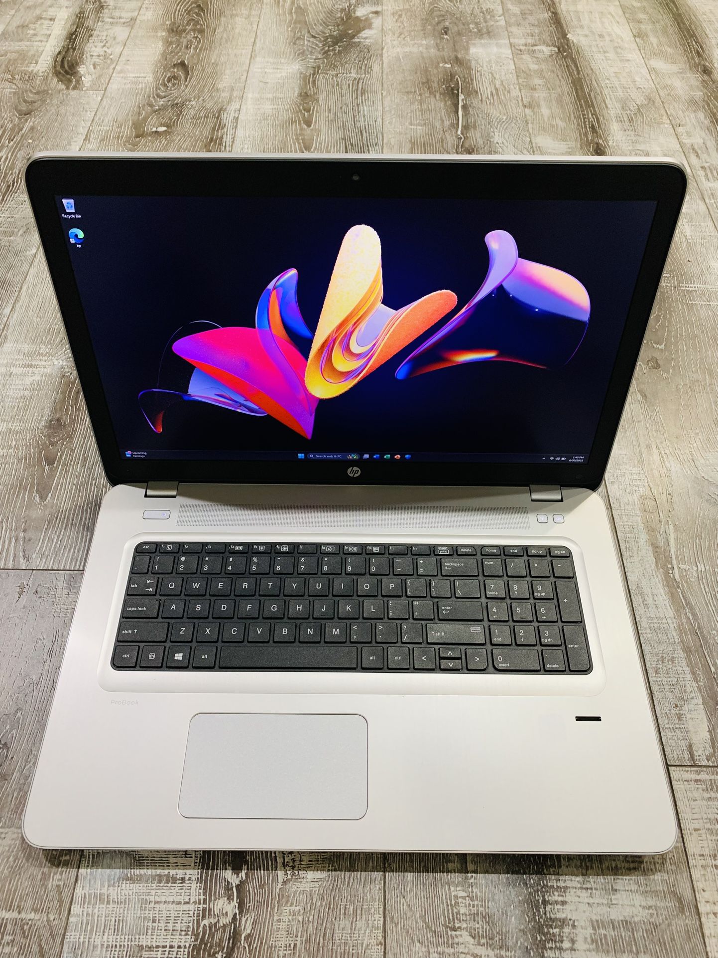 HP 17.3” Laptop - Intel i7 @ 2.70GHz, 16GB DDR4 Ram, 2GB Nvidia GPU, Win 11 Pro, MS Office 2024