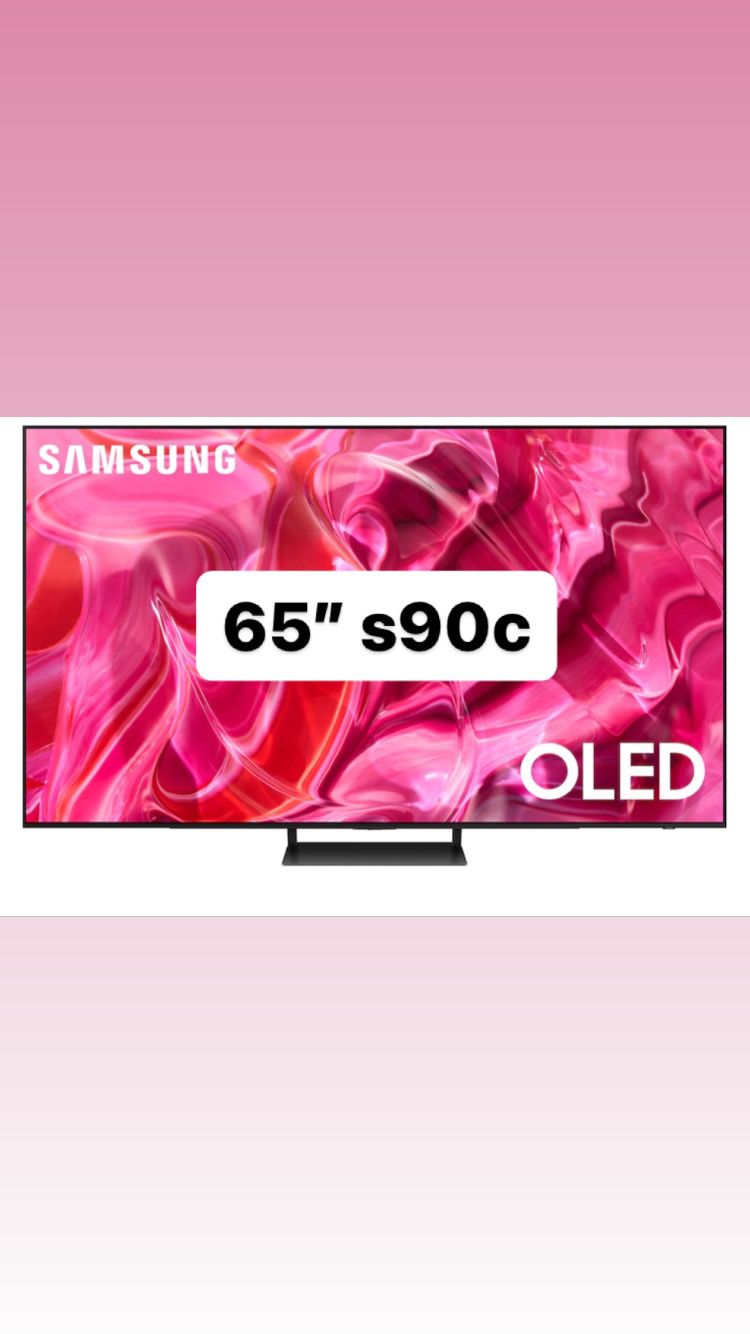 SAMSUNG 65-Inch Class OLED 4K S90C Series Quantum HDR, Dolby Atmos Object Tracking Sound Lite, Ultra Thin, Q-Symphony 3.0, Gaming Hub, Smart TV with A