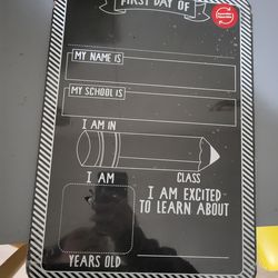 First and last day of school sign
