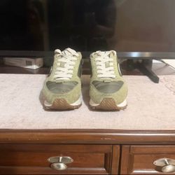 Green coach shoes size 5.5 for women
