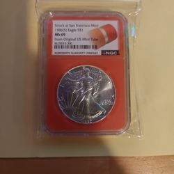 First Year Silver Eagle MS69