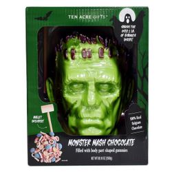 Giant 5.5lb Belgian Chocolate Frankenstein Head Filled with Gummies!