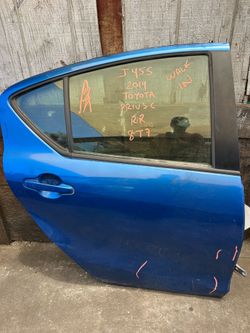 Toyota Prius C Rear Door Passenger Side RH Blue 2012 - 2019 ; J455