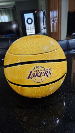 2000’s Collectible Los Angeles Lakers Cookie Jar 8.5” Tall