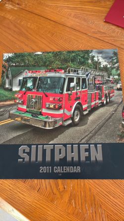 Sutphen  fire engine calendar