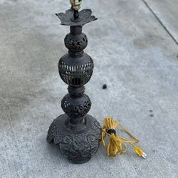 Antique Metal Asian Lamp