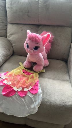 Pink Pony Plush Stuffed Animal with Dress
