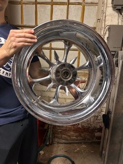Custom Forged Gladiator / Spike Style Wide Motorcycle Wheel Set – Chrome $1000 OBO