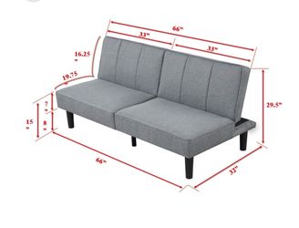Gray futon
