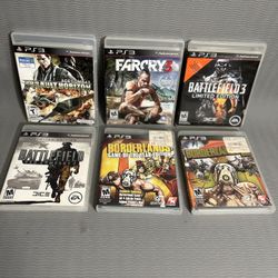 6  PS3 Video Games